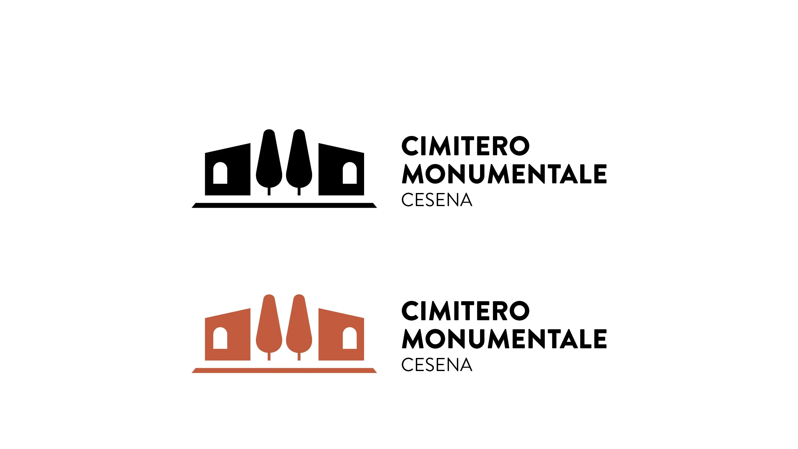 Cimitero Monumentale — Versioni del logo