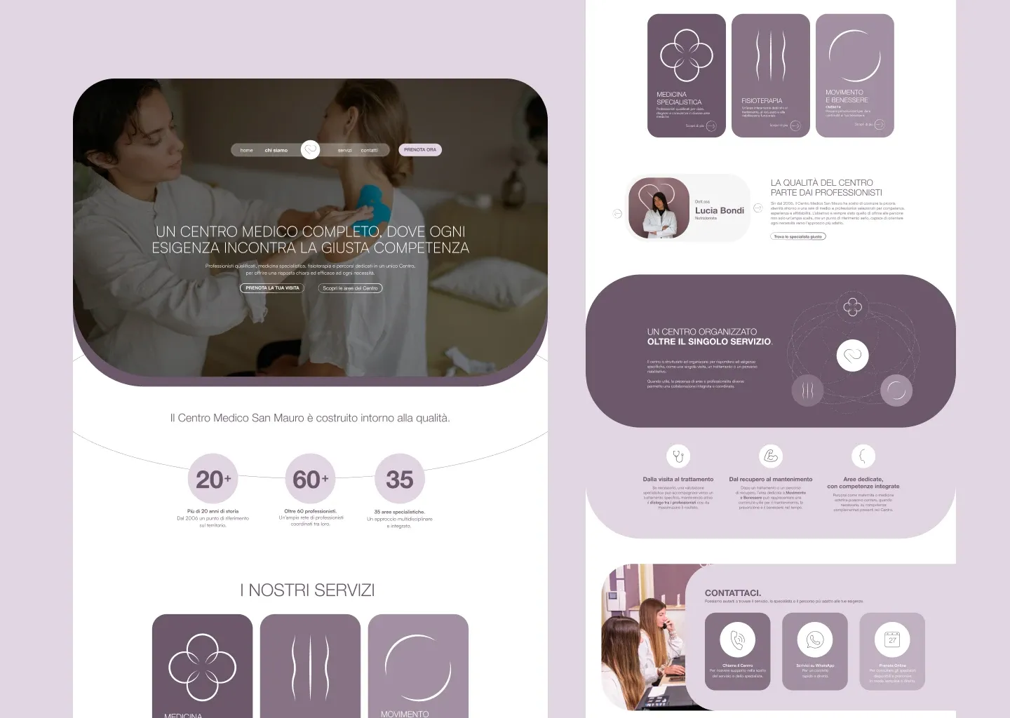 Centro Medico San Mauro — Sito web